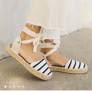 Espadrille sandal , beautifully made , new never worn